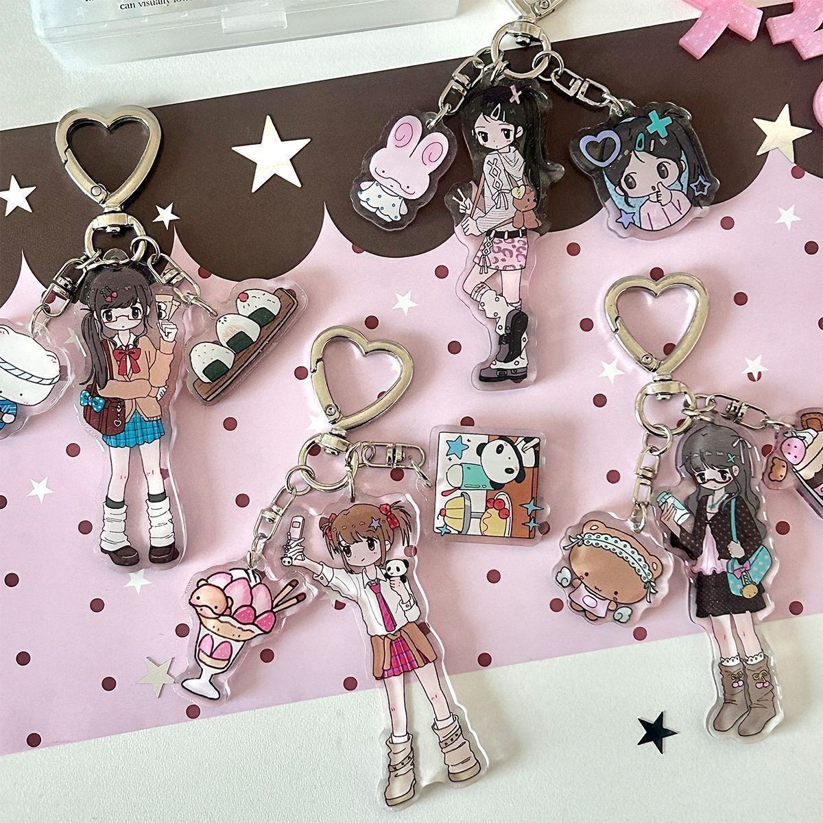 Phone Accessories For Girls - Cute Girl Aesthetic Acrylic Phone Accessories
