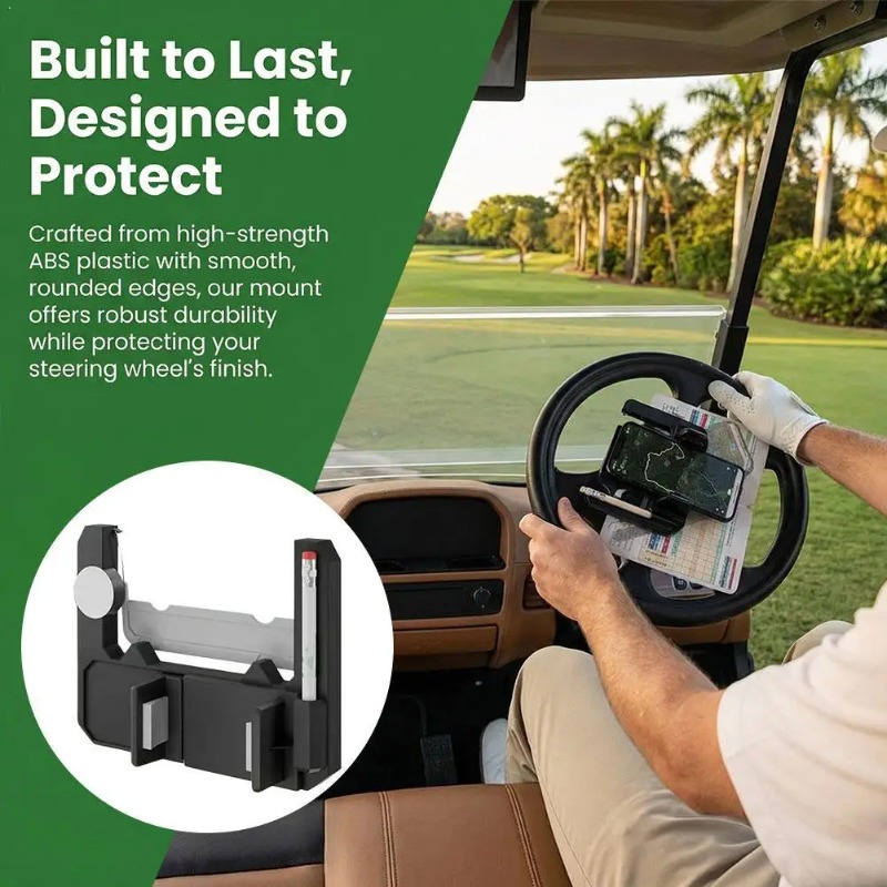 Phone Accessories For Your Car - Golf Cart Phone Holder for Steering
