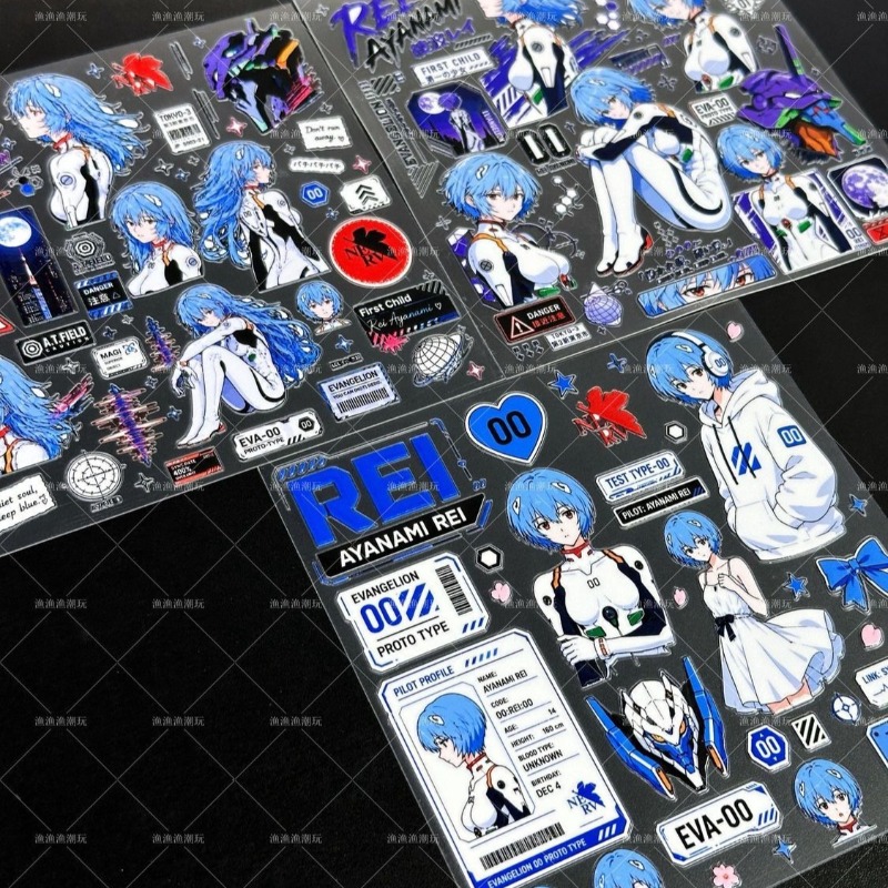 Ayanami Rei Relief Stickers EV - огляд і ціна Phone Accessories Trending Products