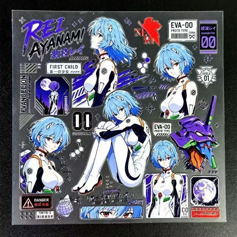 Ayanami Rei Relief Stickers EV - огляд і ціна Phone Accessories Trending Products