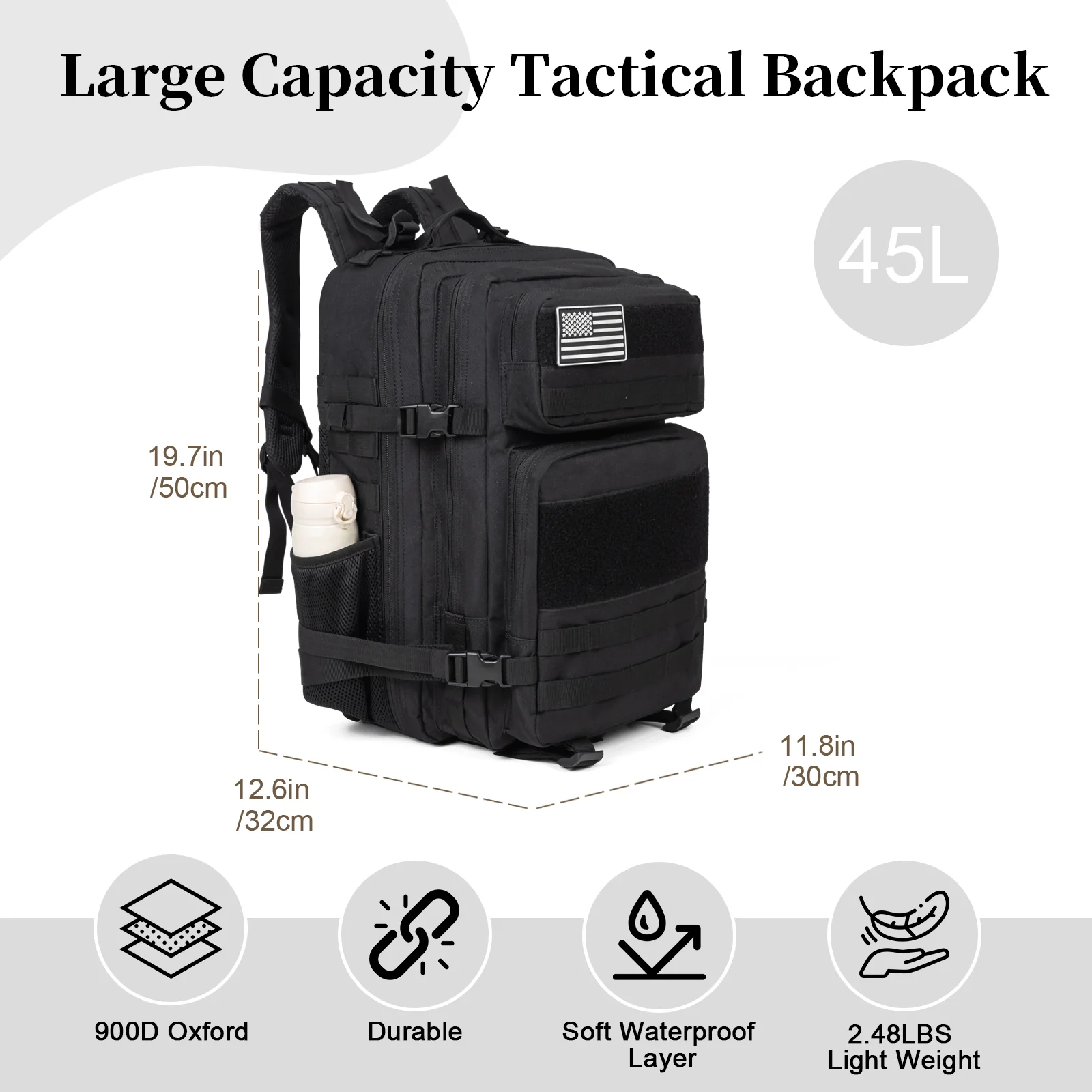 60L Army Military Tactical Bac - огляд і ціна Phone Accessories Men