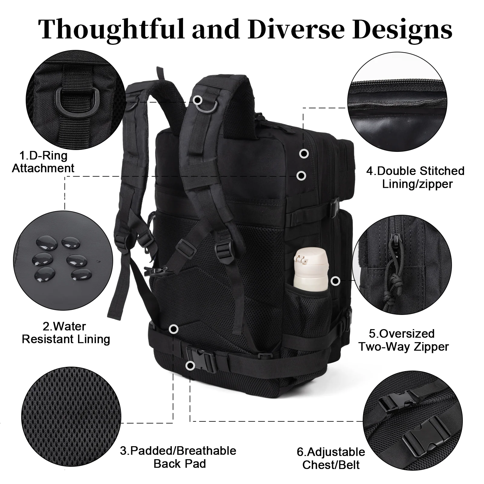 60L Army Military Tactical Bac - огляд і ціна Phone Accessories Men