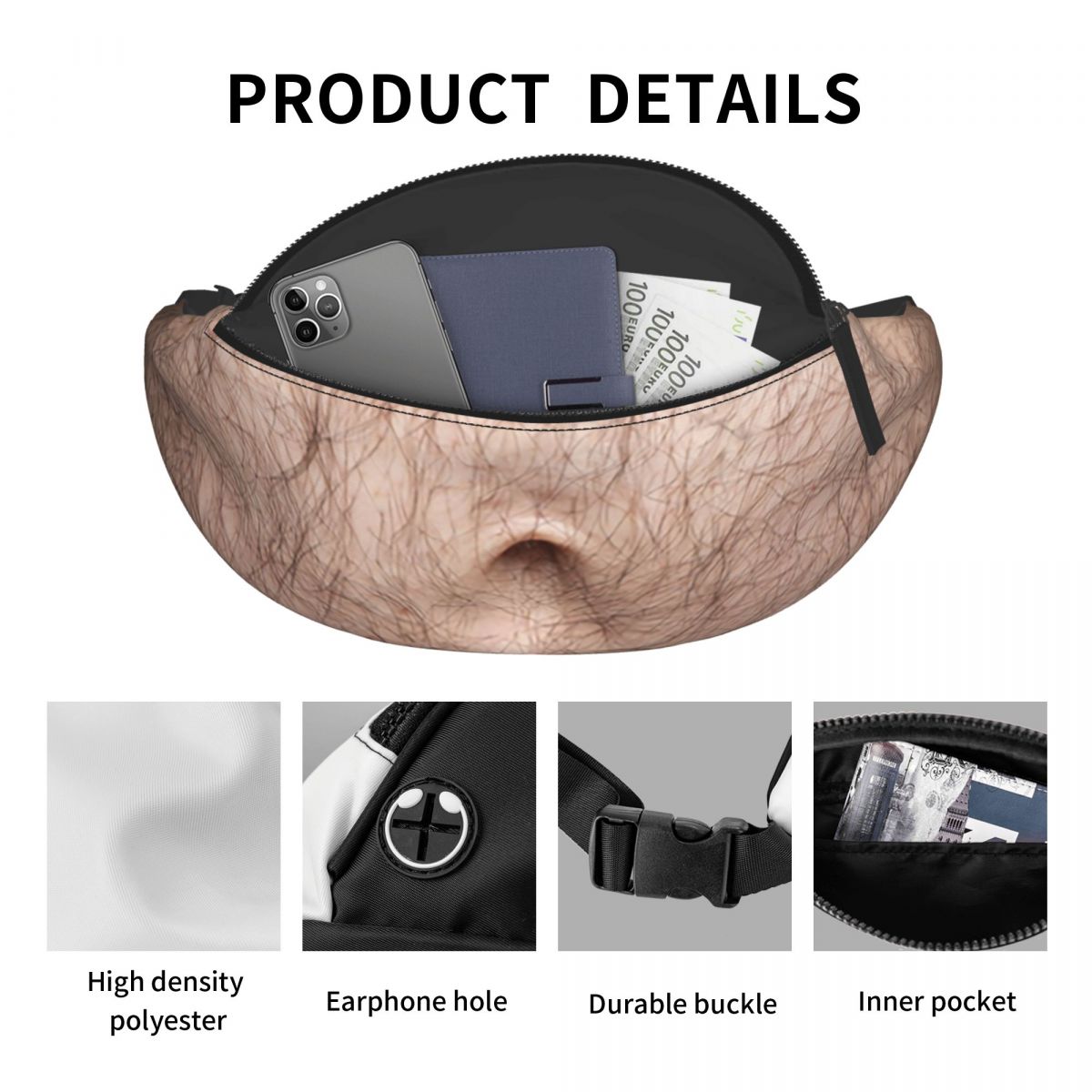 Beer Fat Belly Fanny Pack Men  - огляд і ціна Phone Accessories Men