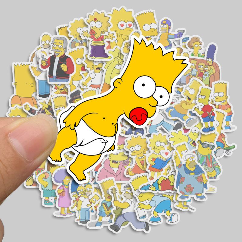 50pcs The Simpsons cute cartoo - огляд і ціна Phone Accessories Trending Products