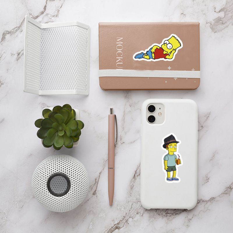 50pcs The Simpsons cute cartoo - огляд і ціна Phone Accessories Trending Products